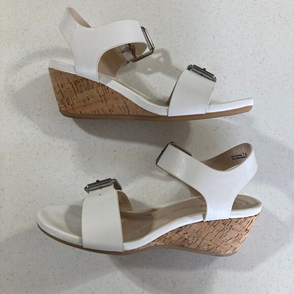 Buckle Sandals w/ Cork Heels - Picture 4 of 6